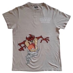 Looney Tunes Tan Taz Double-Sided Graphic Tee Marvin & Bugs Back Streetwear M